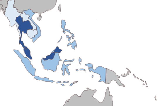 Map of ASEAN region